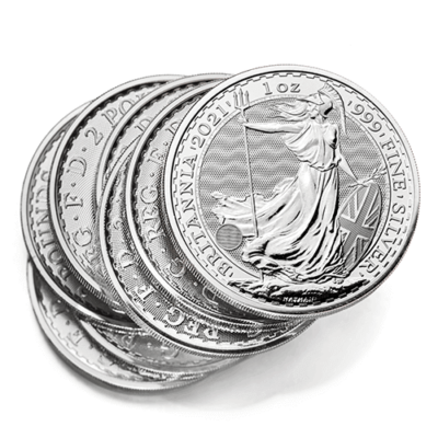 Zilveren munten Britannia 1 troy ounce